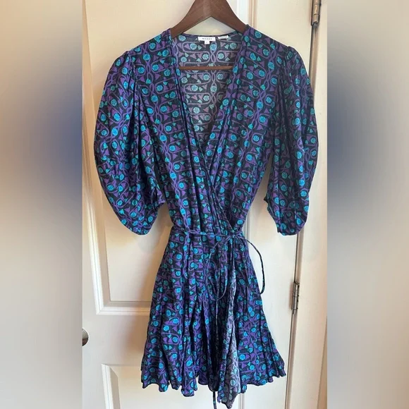 RHODE Blue and Purple Floral Dress - Picture 5 of 7